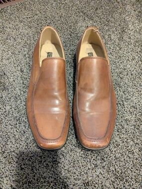Kenneth Cole Reaction Men's Tan Leather Slip-On Loafers